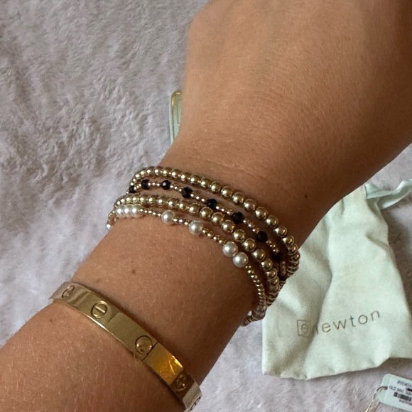 Enewton Gemstone Gold Sincerity Pattern 3mm Faceted Onyx - Picture 4 of 4